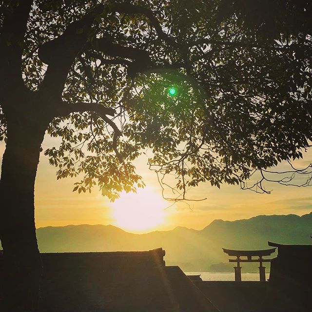 厳島神社日の入️^o^